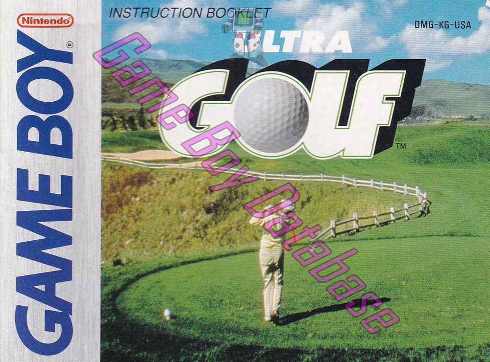 Ultra Golf USA Front of the booklet