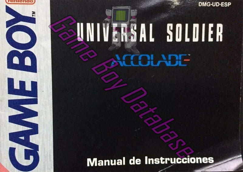 Universal Soldier ESP Front of the booklet