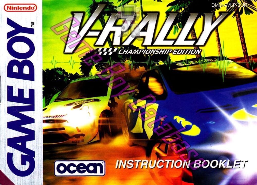 V-Rally Championship Edition EUR Front of the booklet