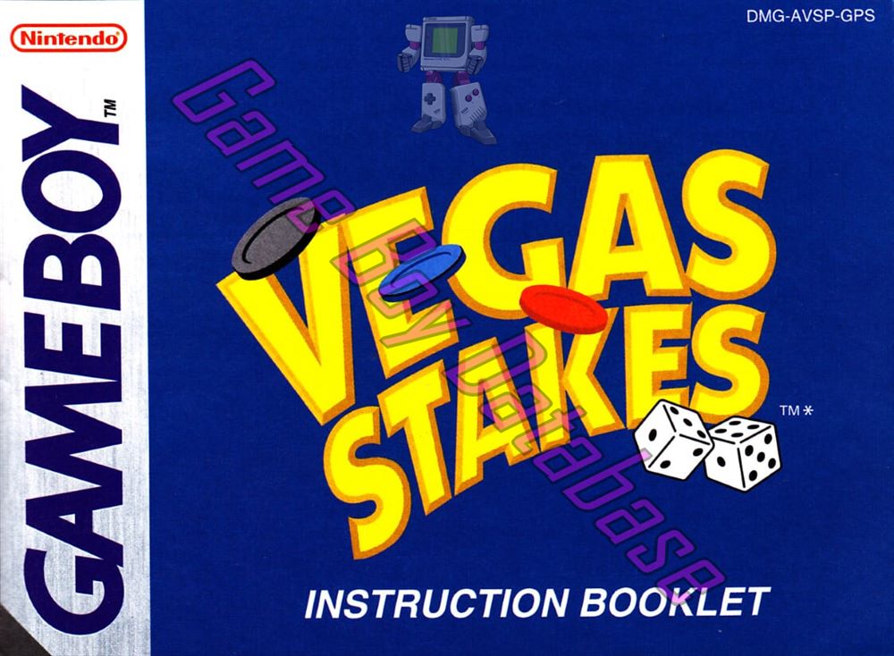 Vegas Stakes GPS Front of the booklet