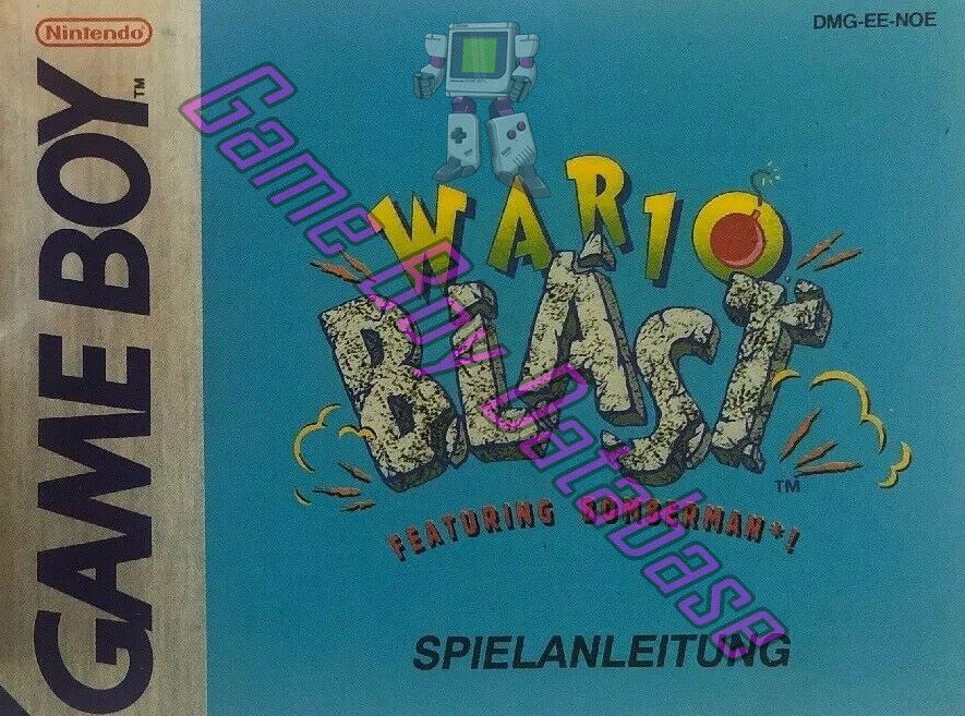 Wario Blast Featuring Bomberman! NOE Front of the booklet