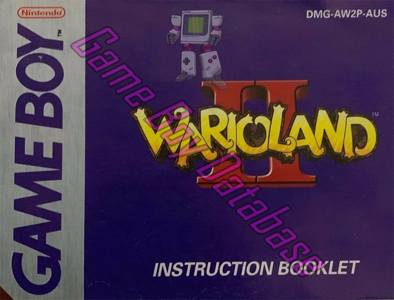 Wario Land: Super Mario Land 3 AUS Front of the booklet