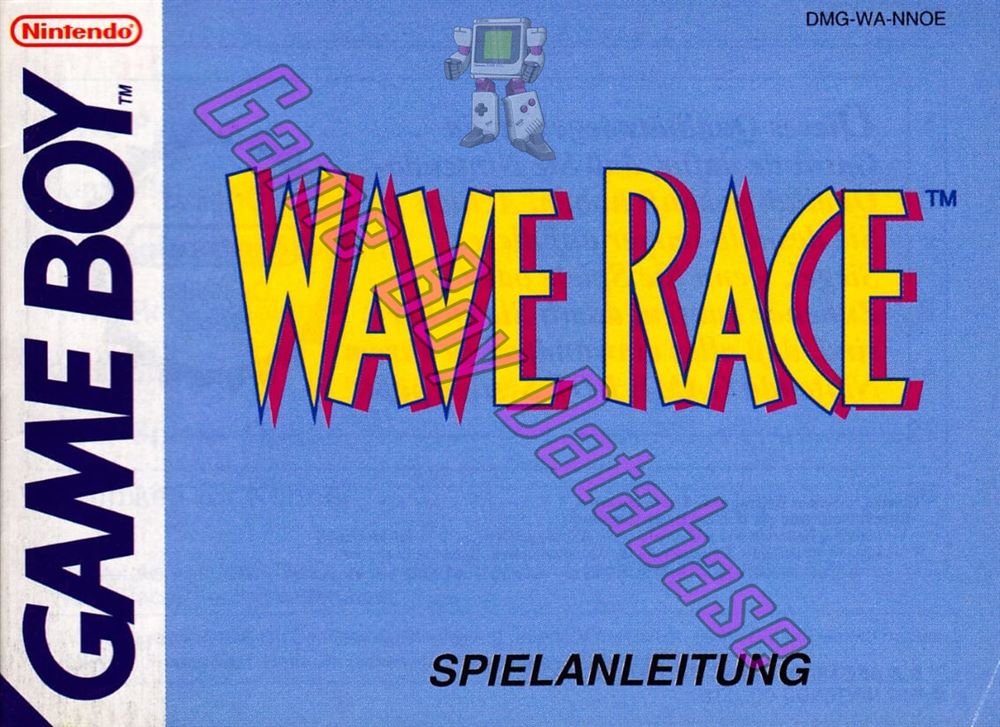 Wave Race NNOE Front of the booklet