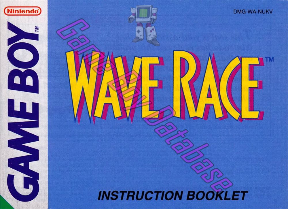 Wave Race NUKV Front of the booklet