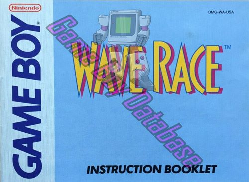 Wave Race USA Front of the booklet