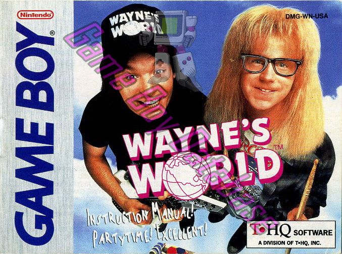 Waynes World USA Front of the booklet