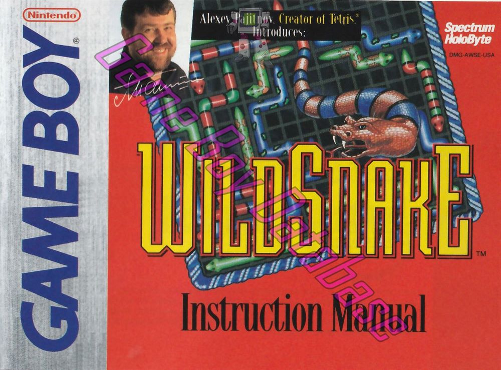 Wild Snake USA Front of the booklet