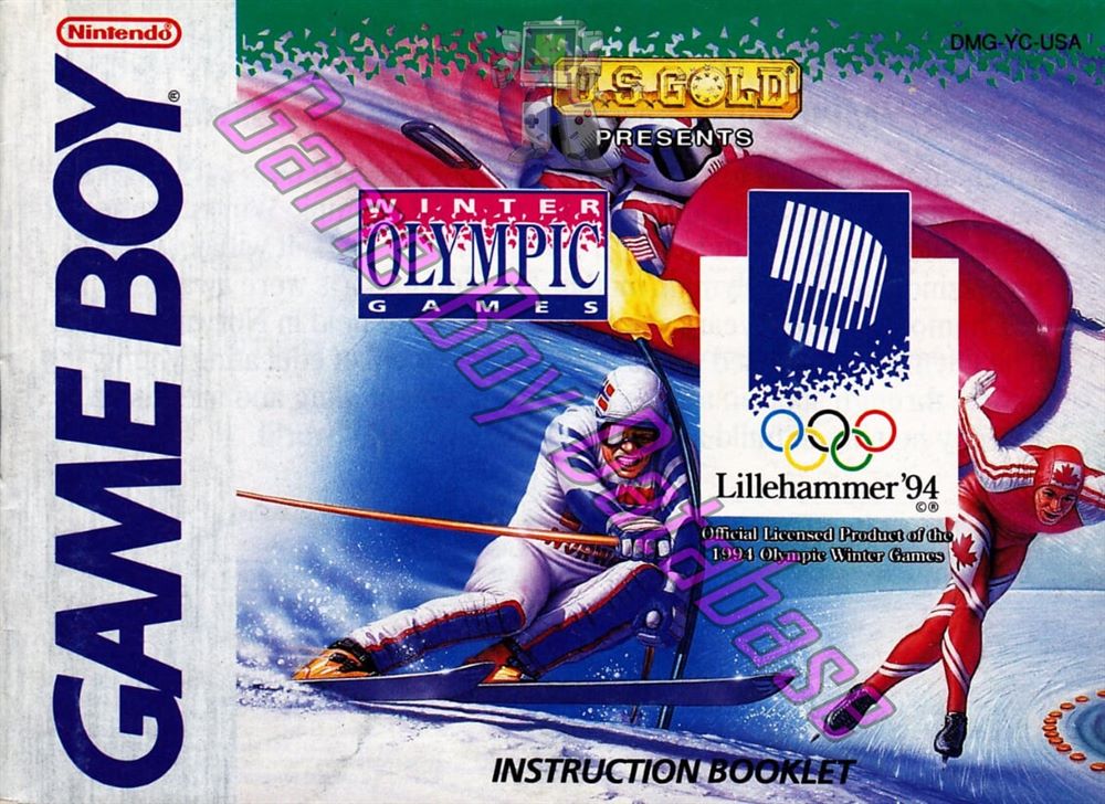 Winter Olympic Games USA Front of the booklet