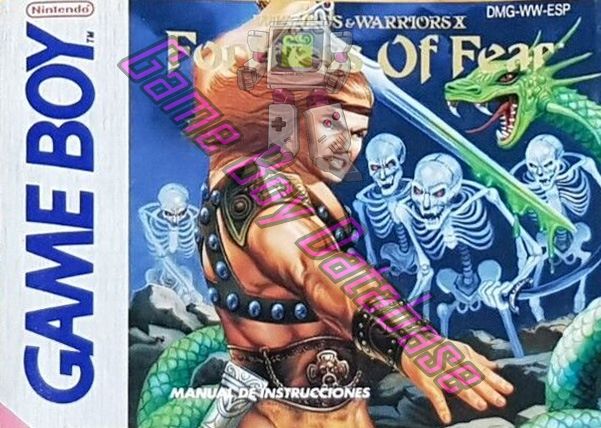 Fortress of Fear (Wizards & Warriors X) ESP Front of the booklet