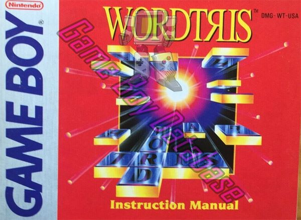 Wordtris USA Front of the booklet