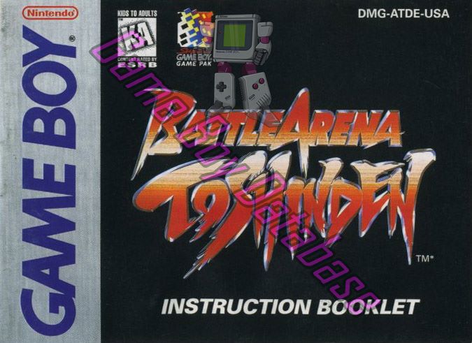 Battle Arena Toshinden USA Front of the booklet