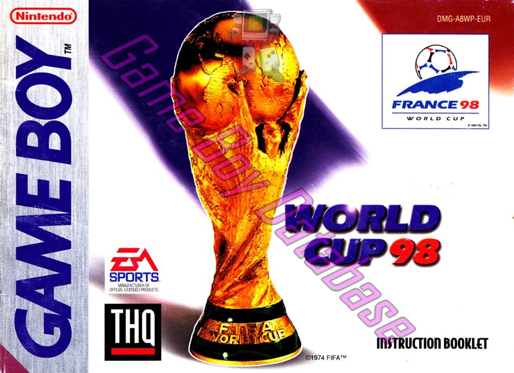 World Cup 98 EUR Front of the booklet