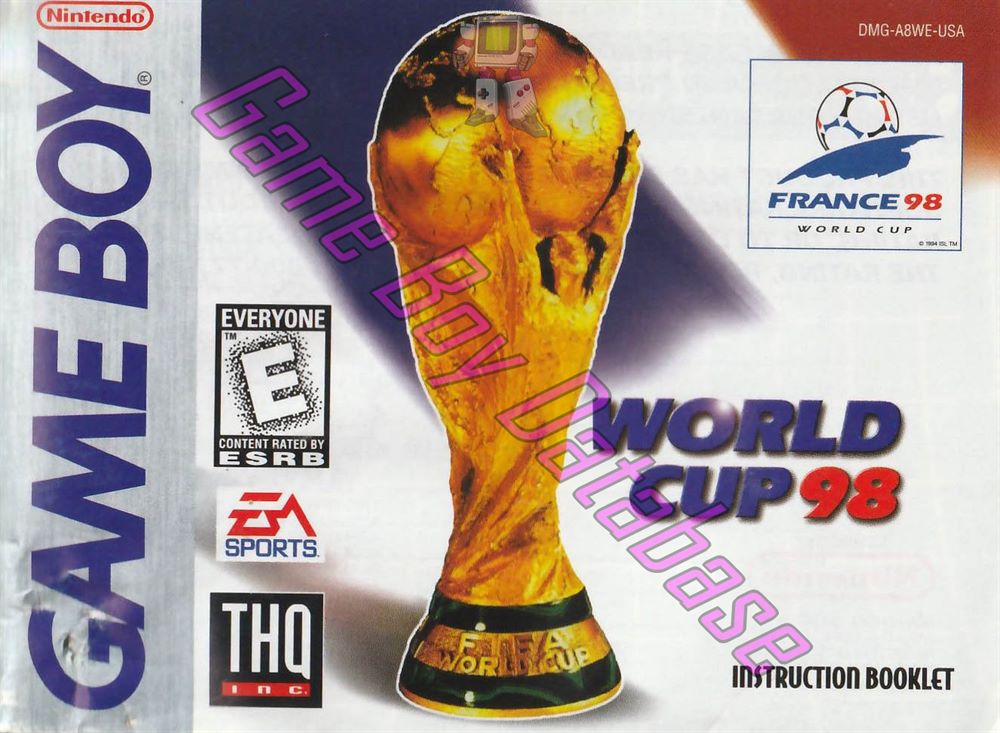 World Cup 98 USA Front of the booklet