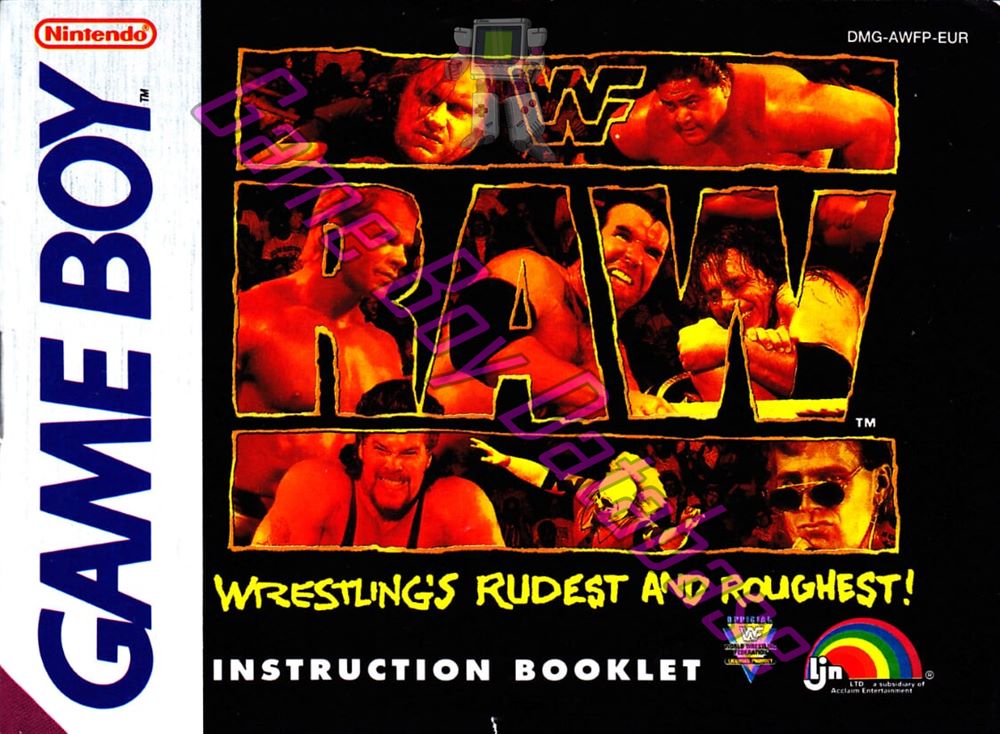 WWF Raw EUR Front of the booklet