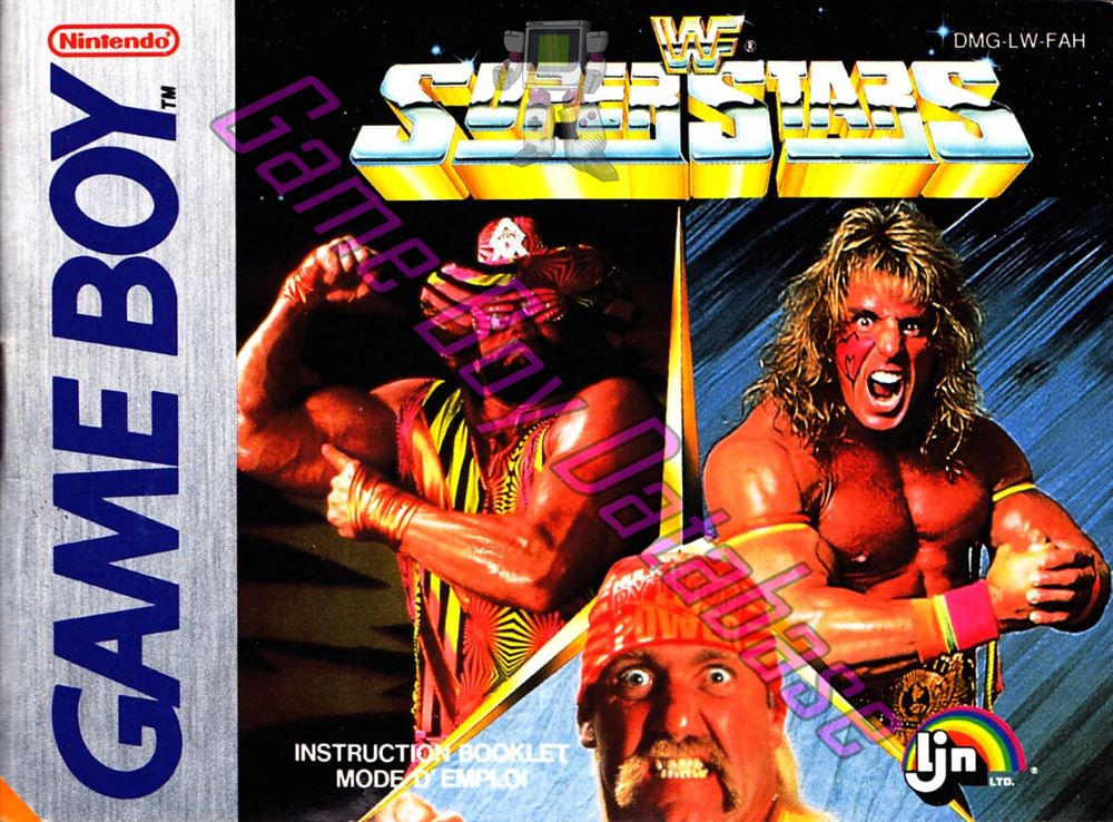 WWF Superstars FAH Front of the booklet