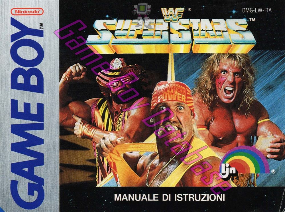 WWF Superstars ITA Front of the booklet