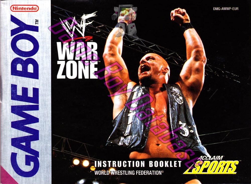 WWF War Zone EUR Front of the booklet