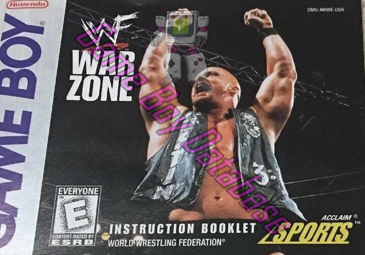 WWF War Zone USA Front of the booklet