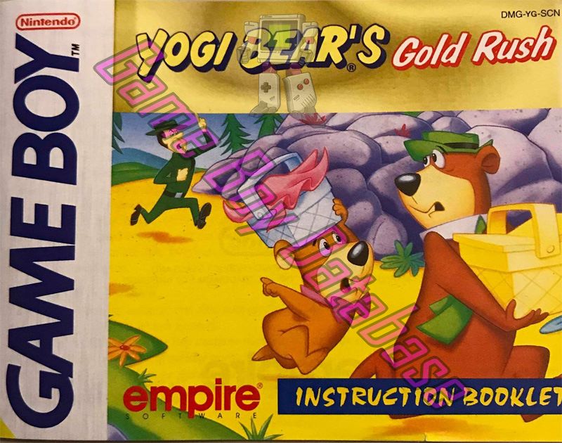 Yogi Bear's Gold Rush SCN Front of the booklet