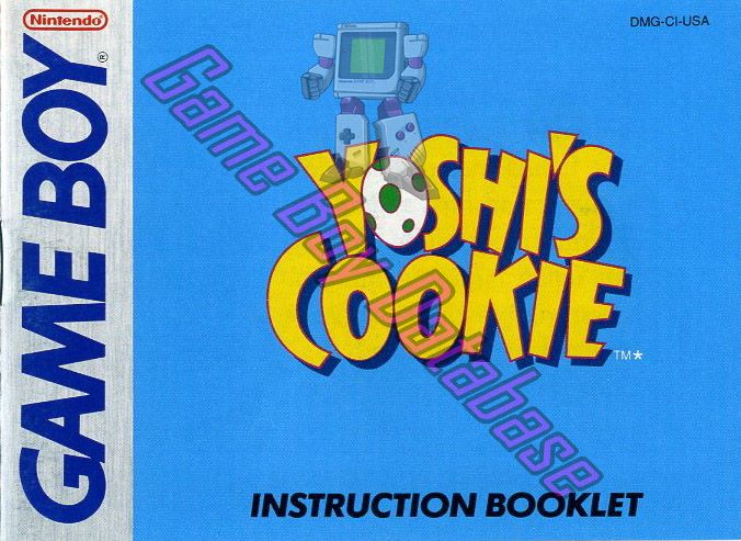 Yoshi's Cookie USA Front of the booklet