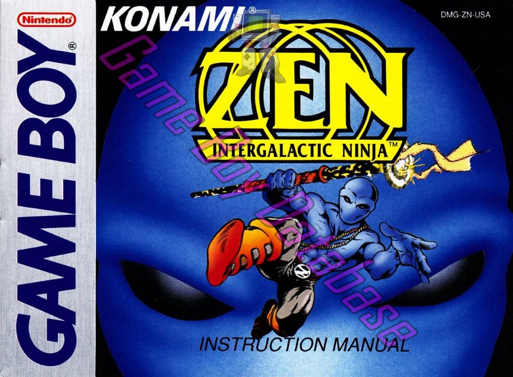 Zen Intergalactic Ninja USA Front of the booklet