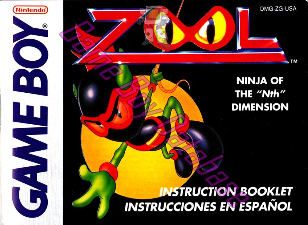 Zool USA Front of the booklet