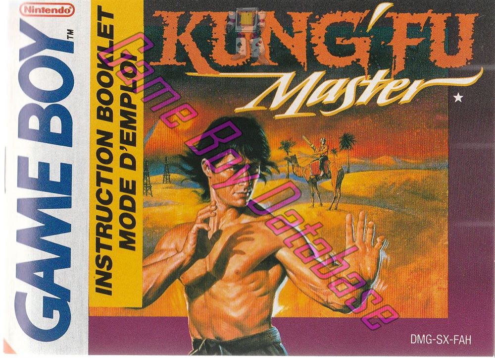 Kung-Fu Master FAH Front of the booklet