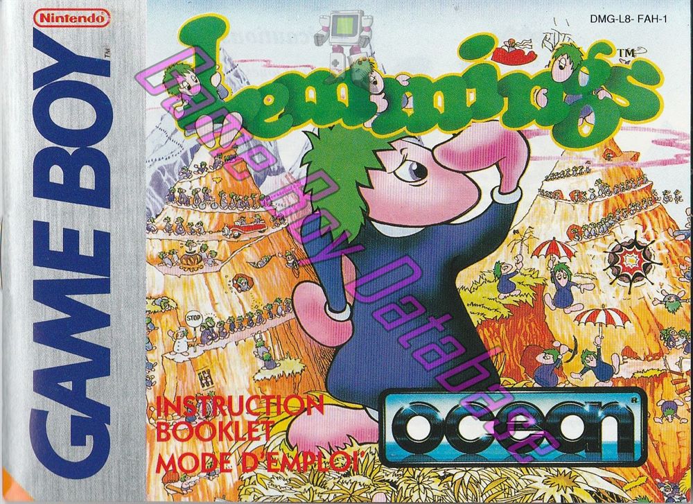 Lemmings FAH-1 Front of the booklet