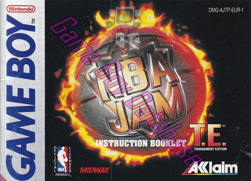 NBA Jam T.E. Tournament Edition EUR-1 Front of the booklet