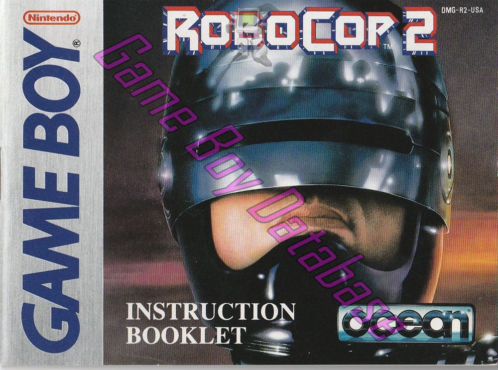 RoboCop 2 USA Front of the booklet