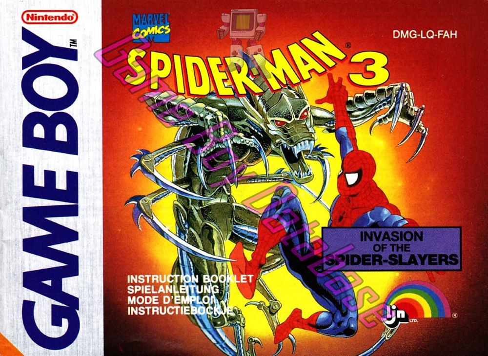 Spider-Man 3 Invasion of the Spider-Slayers FAH Front of the booklet