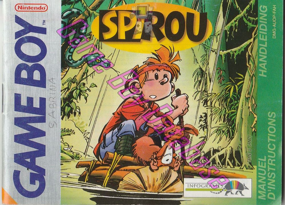 Spirou FAH Front of the booklet