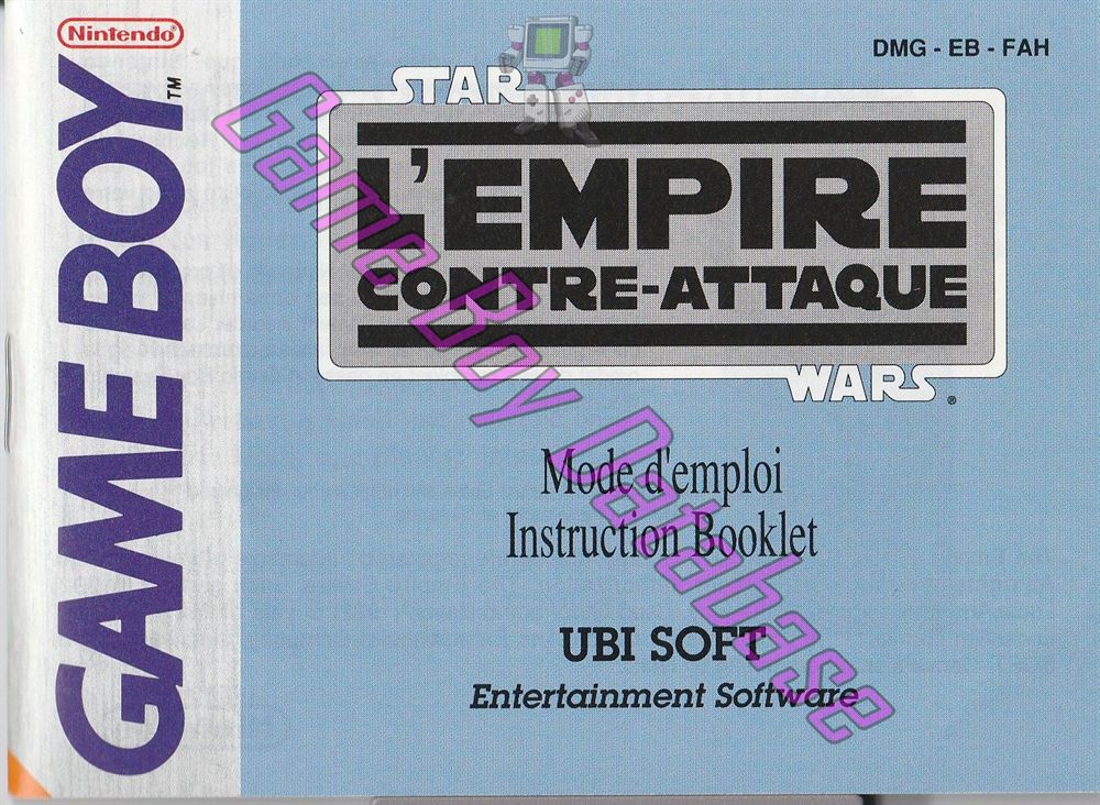 Star Wars l'Empire Contre-Attaque FAH-2 Front of the booklet