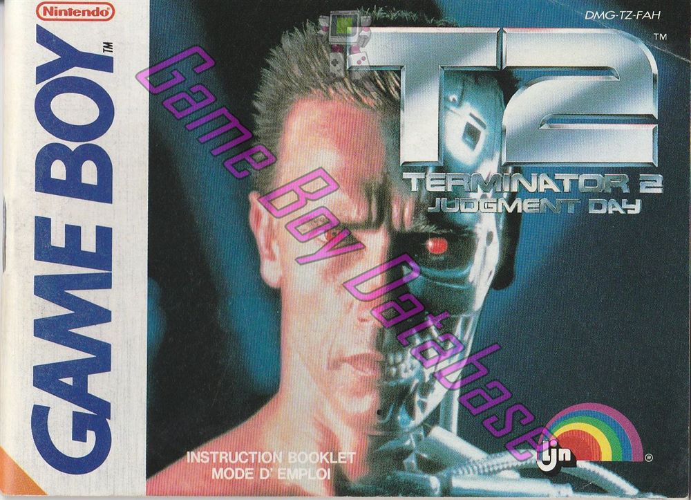 T2 Terminator 2 Judgment Day FAH Front of the booklet