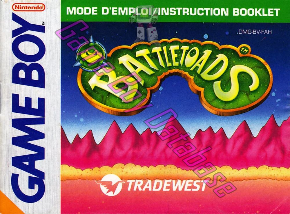 Battletoads FAH Front of the booklet