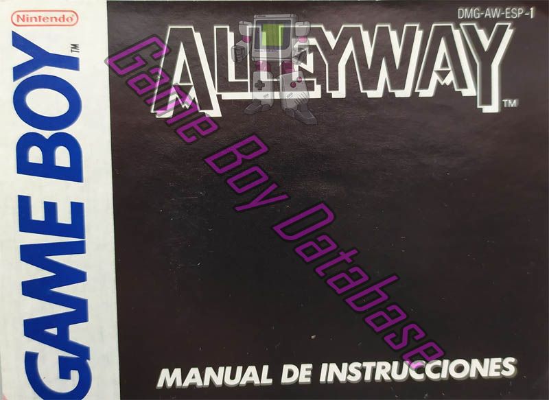 Alleyway ESP-1 Front of the booklet