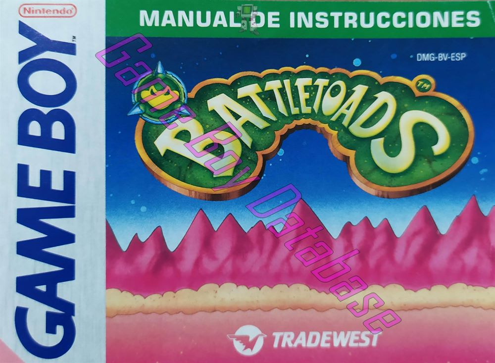 Battletoads ESP Front of the booklet