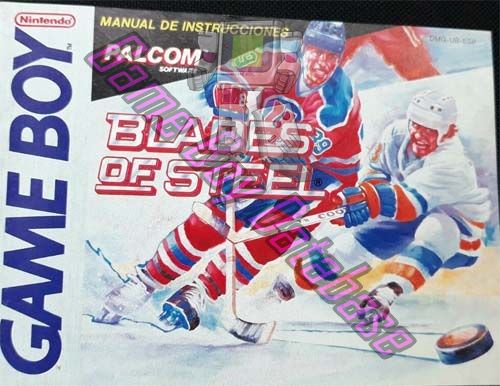 Blades of Steel ESP Front of the booklet