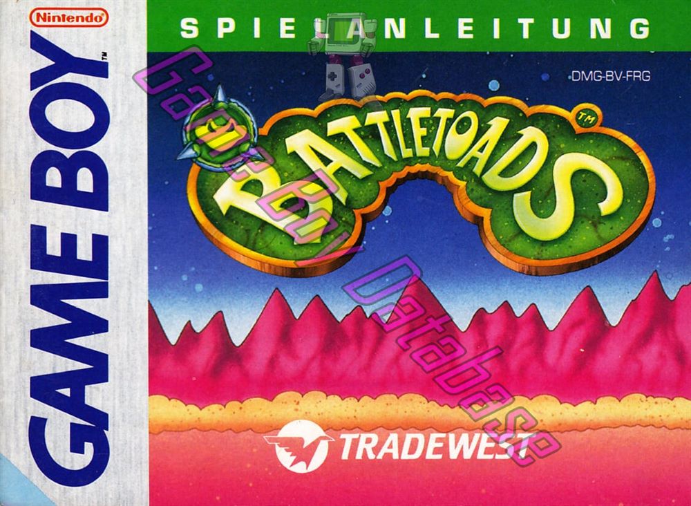 Battletoads FRG Front of the booklet