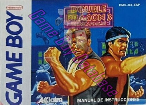 Double Dragon 3 the Arcade Game ESP Front of the booklet