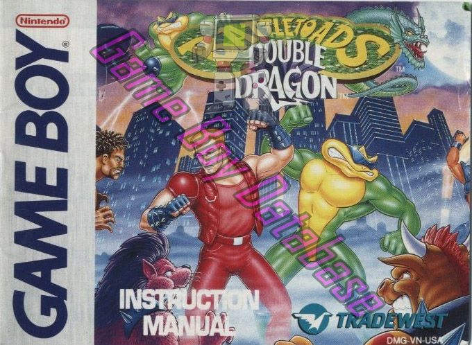 Battletoads Double Dragon USA Front of the booklet