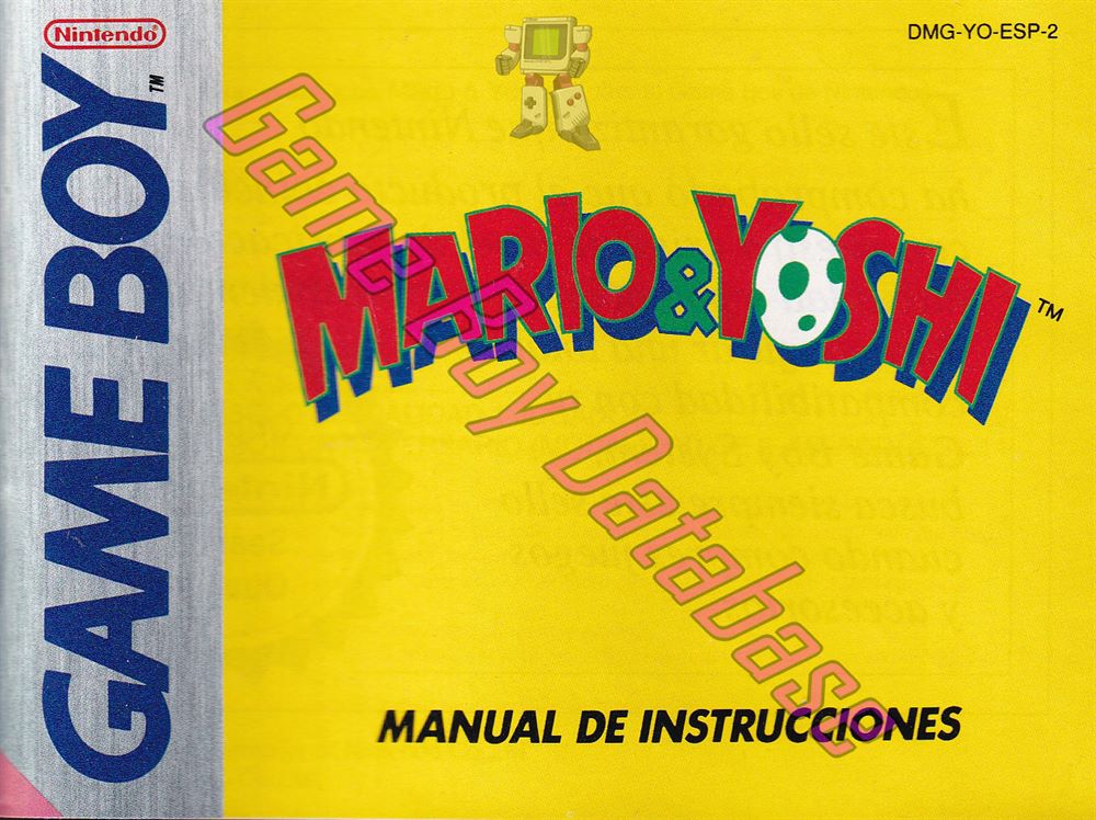 Mario & Yoshi ESP-2 Front of the booklet