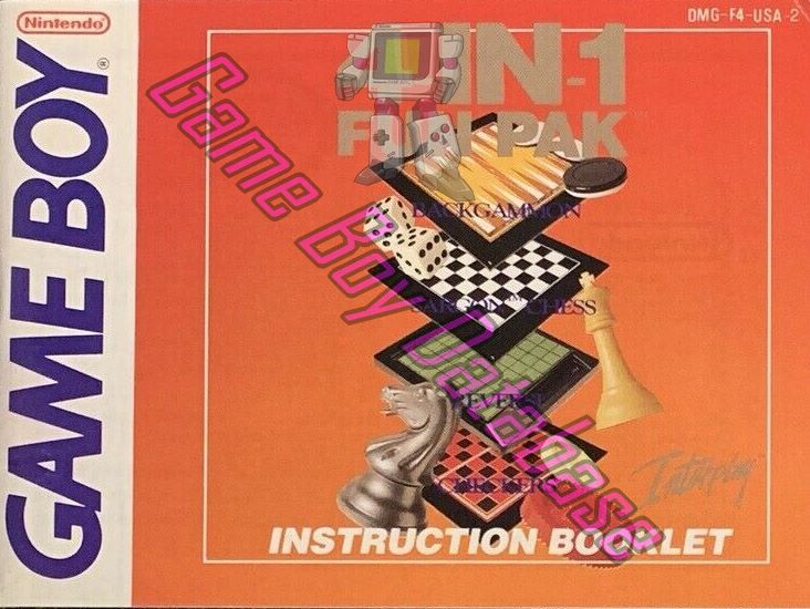 4 in 1 - Fun Pak USA-1 Front of the booklet