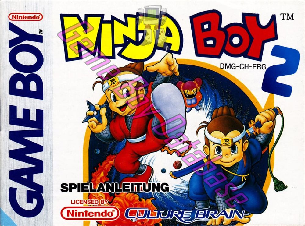 Ninja Boy 2 FRG Front of the booklet