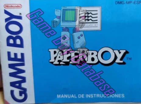 Paperboy ESP Front of the booklet