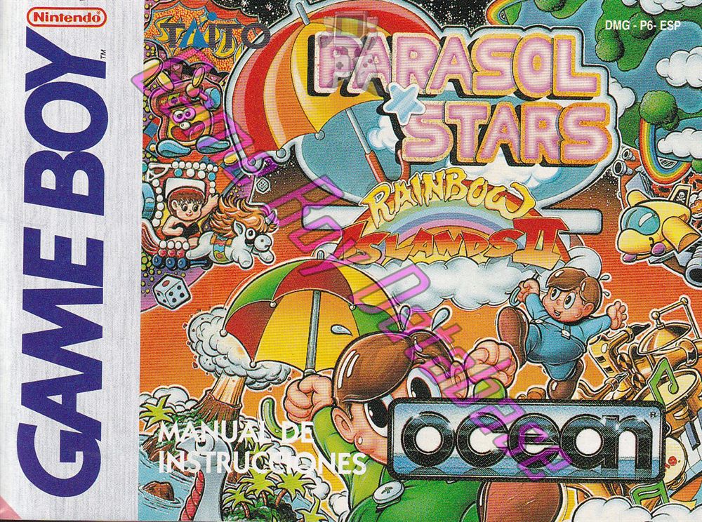 Parasol stars ESP Front of the booklet