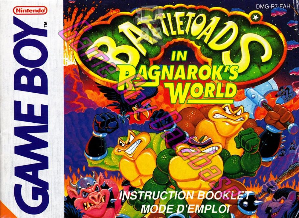 Battletoads in Ragnarok's World FAH Front of the booklet