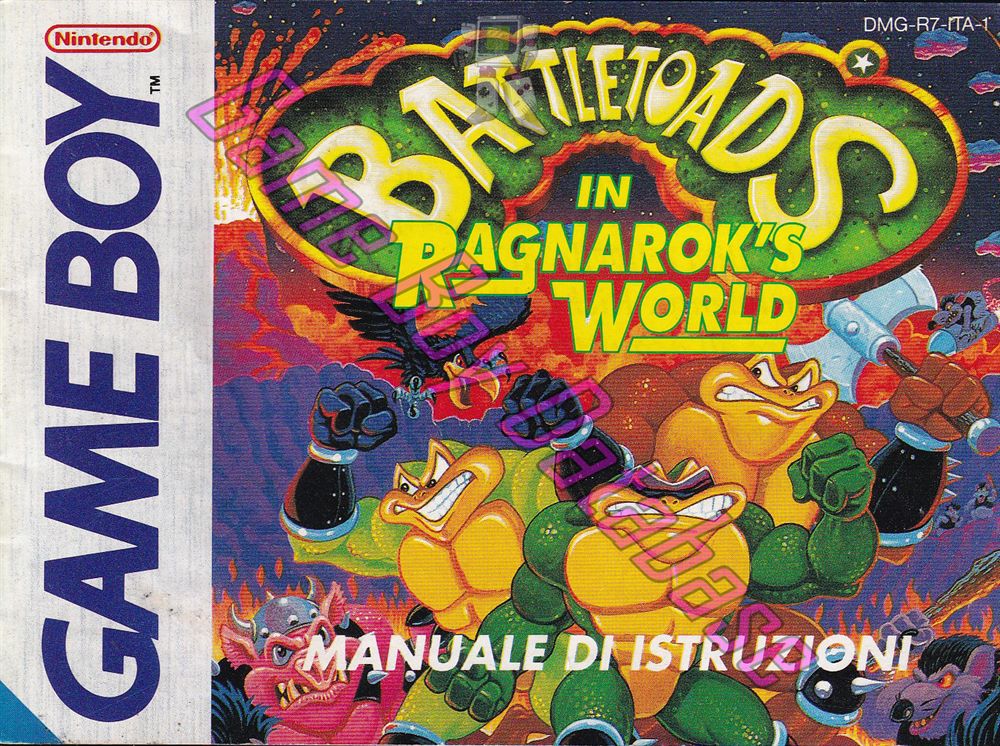 Battletoads in Ragnarok's World ITA-1 Front of the booklet