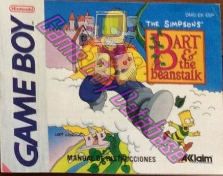 Simpsons Bart & the Beanstalk (the) ESP Front of the booklet