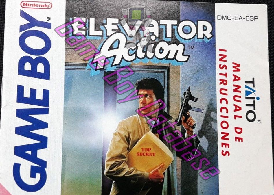 Elevator Action ESP Front of the booklet